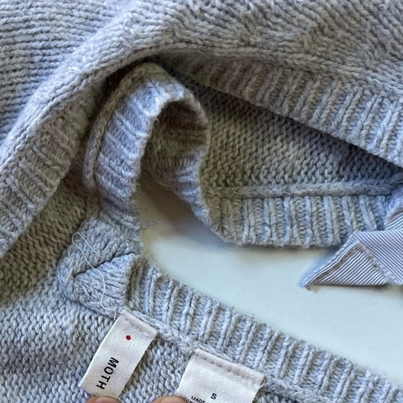 Anthropologie Moth Gray Cashmere Sweater Size Small - Picture 3 of 7
